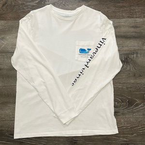 White Long Sleeve shirt - Vineyard Vines